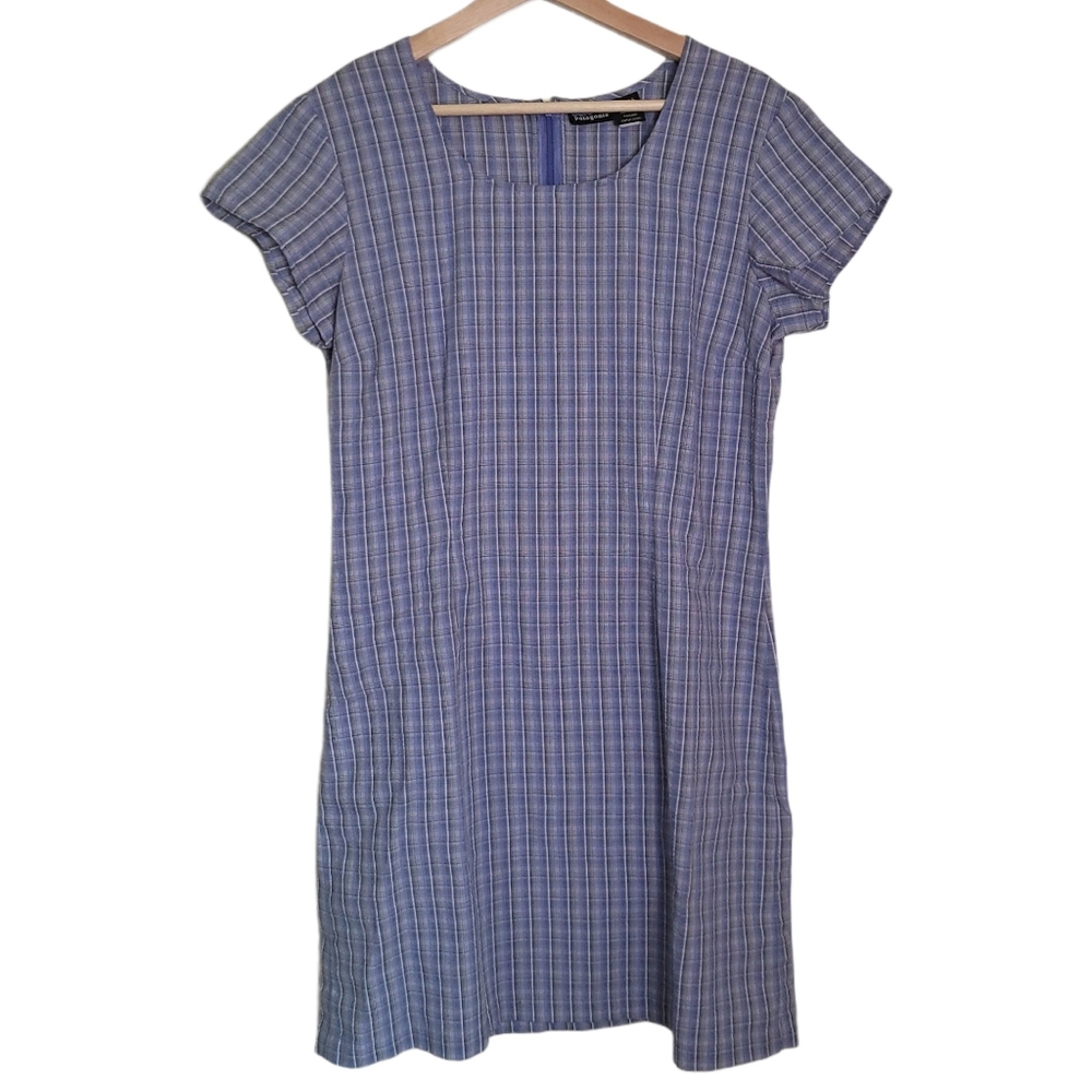 Patagonia Blue Plaid Women's Dress